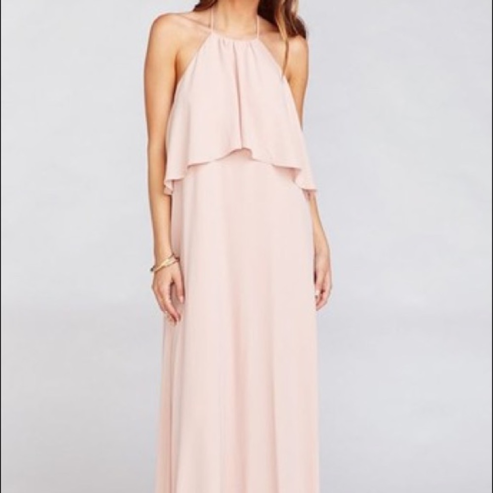 Show Me Your Mumu Aimee Maxi Dusty Blush Crisp